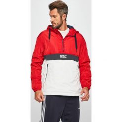 Tommy Jeans - Kurtka. Czerwone płaszcze męskie Tommy Jeans, s, bez wzorów, z poliesteru, krótkie, z kapturem. W wyprzedaży za 459,90 zł.