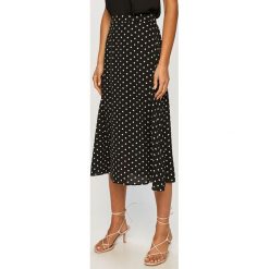 Answear Lab - Spódnica. Czarne spódniczki damskie Answear Lab, na co dzień, s, w grochy, z poliesteru, casualowe, midi, rozkloszowane. Za 119,90 zł.