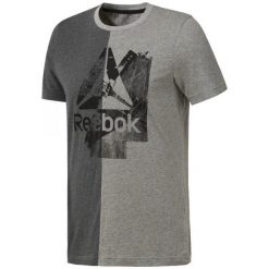 MĘSKA KOSZULKA REEBOK (L). Koszulki męskie Reebok, m, bez wzorów, z bawełny, bez kołnierzyka, bez rękawów. W wyprzedaży za 89,99 zł.