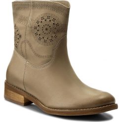 Buty zimowe damskie: Botki ROBERTO – 605 Cappucino Przecier