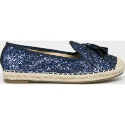 Answear - Espadryle Lily Shoes. Niebieskie espadryle damskie ANSWEAR, bez wzorów, z gumy, bez obcasa. W wyprzedaży za 49,90 zł.