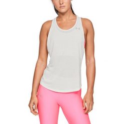 Under Armour Streaker Racer Podkoszulek Biały. Białe podkoszulki damskie Under Armour, xs, bez wzorów, z elastanu, bez kołnierzyka. Za 171,95 zł.