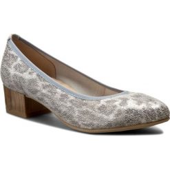 Półbuty CAPRICE - 9-22308-28 Grey Leo 214. Szare półbuty damskie skórzane Caprice, eleganckie, na obcasie. W wyprzedaży za 199,00 zł.