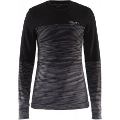 Topy sportowe damskie: Craft Koszulka Termoaktywna Z Długim Rękawem Wool Comfort Black Xs