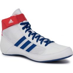 Buty adidas - Hvc BD7129 White/Blue. Białe buty sportowe męskie Adidas, ze skóry ekologicznej, bez zapięcia, na fitness i siłownię, climacool (adidas). W wyprzedaży za 199,00 zł.