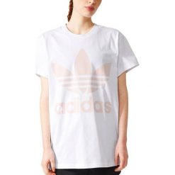 Bluzki damskie: Adidas Koszulka damska BIG TREFOIL TEE biała r. 38 (BR9825)