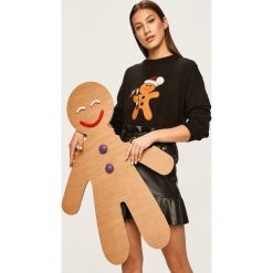 Answear - Sweter. Czarne swetry damskie ANSWEAR, s, z aplikacjami, z dzianiny, bez rękawów, bez kaptura. W wyprzedaży za 49,90 zł.