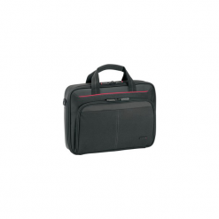 Targus Classic Clamshell Case 12-13.4" czarna. Czarne torby na laptopa Targus, w paski, z nylonu, eleganckie. Za 79,90 zł.