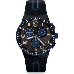 ZEGAREK SWATCH CHRONO PLASTIC. Czarne zegarki męskie marki Swatch, sztuczne. Za 430,00 zł.