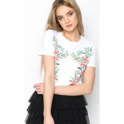 Bluzki damskie: Biały T-shirt Forcefulness