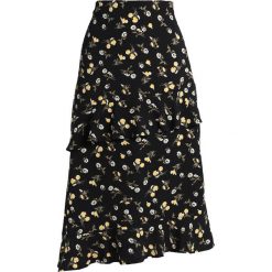Spódniczki: Fashion Union Petite JOHNNY DAISY FLORAL MIDI SKIRT Długa spódnica black