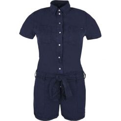 Kombinezon Pepe Jeans Adventure Blue. Niebieskie kombinezony damskie xs, bez wzorów, z jeansu, klasyczne, z klasycznym kołnierzykiem, bez rękawów. Za 149,00 zł.