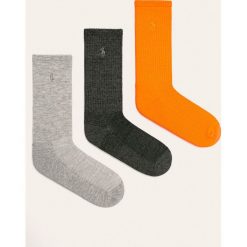 Polo Ralph Lauren - Skarpetki (3-pack). Szare skarpetki damskie Polo Ralph Lauren, bez wzorów, z elastanu. W wyprzedaży za 59,90 zł.