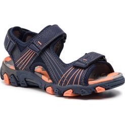 Sandały SUPERFIT - 4-00100-80 S Blau. Niebieskie sandały chłopięce Superfit, ze skóry ekologicznej, bez zapięcia. W wyprzedaży za 219,00 zł.