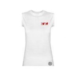 Tshirt XOXO. Białe t-shirty damskie marki Dzadzu by olga wawrzyniak, l. Za 63,20 zł.
