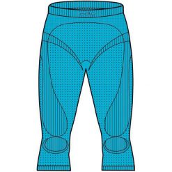 Spodnie sportowe damskie: Odlo Spodnie damskie Pants 3/4 Evolution Warm niebieskie r. XS (180931)