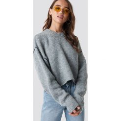 Cheap Monday Sweter User Knit - Grey. Szare swetry klasyczne damskie marki Cheap Monday, z dzianiny, z okrągłym kołnierzem. Za 222,95 zł.