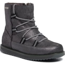 Buty EMU AUSTRALIA - Rutledge W12040 Dark Grey. Szare kozaki damskie EMU Australia, na zimę, ze skóry, bez zapięcia. W wyprzedaży za 539,00 zł.