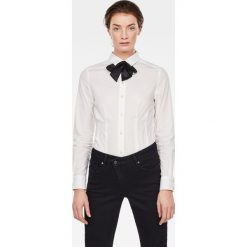 G-Star Raw - Koszula. Czarne bluzki damskie G-Star RAW, l, bez wzorów, z elastanu, eleganckie, bez kołnierzyka, z długim rękawem. W wyprzedaży za 199,90 zł.
