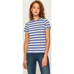Polo Ralph Lauren - T-shirt. Białe bluzki damskie Polo Ralph Lauren, s, bez wzorów, z bawełny, z okrągłym kołnierzem. W wyprzedaży za 239,90 zł.