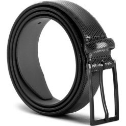 Pasek Męski BOSS - Gary-P 50380638 100 Black 001. Czarne paski męskie Boss, w paski, ze skóry. W wyprzedaży za 239,00 zł.