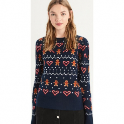 Sweter ze świątecznym wzorem - Granatowy. Niebieskie bez kategorii marki Sinsay, xl. Za 59,99 zł.