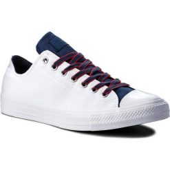 Trampki CONVERSE - Ctas Ox 160467C White/Navy/Gym Red. Białe trampki męskie Converse, z gumy. W wyprzedaży za 179,00 zł.
