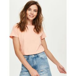 T-shirt z haftowanym napisem - Beżowy. Brązowe t-shirty damskie Sinsay, s, z haftami, bez kołnierzyka. Za 19,99 zł.