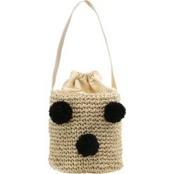 Torebki klasyczne damskie: Topshop POLLY POMPOM Torebka nude