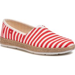 Półbuty BIG STAR - FF276028 Red. Czerwone półbuty damskie BIG STAR, na co dzień, bez wzorów, z tworzywa sztucznego, retro, bez obcasa, na płaskiej podeszwie, bez zapięcia. Za 119,00 zł.