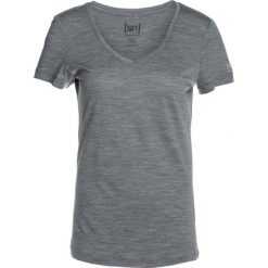 Super.natural BASE VNECK TEE Tshirt basic quiet shade melange. Szare t-shirty damskie marki super.natural, xs, z poliesteru. Za 209,00 zł.