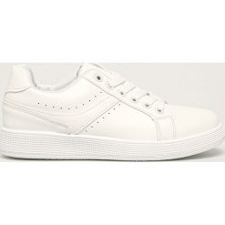 Answear - Buty Ideal Shoes. Białe buty sportowe damskie ANSWEAR, bez wzorów, z gumy, sportowe. W wyprzedaży za 69,90 zł.