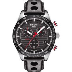 RABAT ZEGAREK TISSOT PRS 516 Chronograph T100.417.16.051.00. Czarne zegarki męskie marki TISSOT, ze stali. W wyprzedaży za 2376,00 zł.
