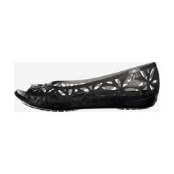 Crocs Isabella Jelly II Baleriny Czarny. Czarne baleriny damskie Crocs, bez wzorów, z tkaniny, bez obcasa. Za 206,95 zł.