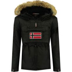 Kurtka przejściowa "Barbier" w kolorze czarnym. Czarne płaszcze męskie Geographical Norway Men, m, bez wzorów, bez kaptura. W wyprzedaży za 319,95 zł.