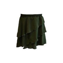 Spódniczka Stella Olive Green. Zielone spódniczki damskie marki Elevenstory, m, bez wzorów, z tkaniny, asymetryczne. Za 130,00 zł.