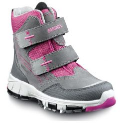 Buciki niemowlęce chłopięce: MEINDL Buty dziecięce Polar Fox Junior szaro-rózowe r. 28 (7749/81/28)