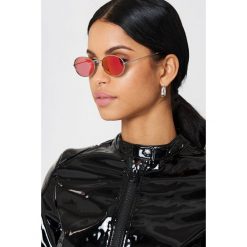 Okulary przeciwsłoneczne damskie: NA-KD Accessories Owalne okulary przeciwsłoneczne – Pink