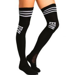 Skarpetki damskie: Eivy ALPINE SOCKS CHEERLEADER OVER KNEE Podkolanówki black