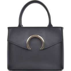 Torebki klasyczne damskie: Skórzana torebka w kolorze czarnym – (S)22 x (W)28 x (G)13 cm