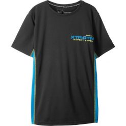 T-shirty chłopięce: Shirt sportowy Slim Fit bonprix czarno-niebieski capri