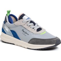 Sneakersy PEPE JEANS - N22 Summer PLS31007 Grey 945. Niebieskie półbuty damskie Pepe Jeans, z jeansu. W wyprzedaży za 259,00 zł.