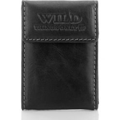 Skórzany portfel MINI. Czarne portfele męskie marki Wild. Za 34,90 zł.