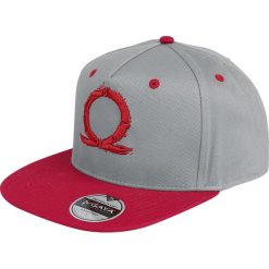 God Of War Serpent Logo Czapka Snapback szary/czerwony. Czerwone czapki z daszkiem damskie marki God Of War, z aplikacjami, z tworzywa sztucznego. Za 99,90 zł.