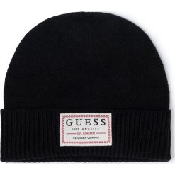 Czapka GUESS - Not Coordinated Hats AM8585WOL01 BLA. Czarne czapki męskie Guess, na zimę, z aplikacjami, z wełny. W wyprzedaży za 99,00 zł.