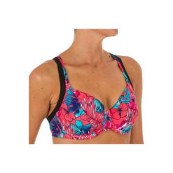 Góra kostiumu kąpielowego EDEN ALOHA damska. Różowe t-shirty damskie marki OLAIAN, bez wzorów, z elastanu, bez rękawów. Za 79,99 zł.