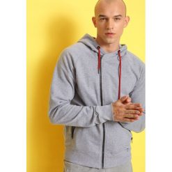 Bluza rozpinana męska reglan, luźna. Szare bluzy męskie DRYWASH, m, bez wzorów, z bawełny, sportowe, z kapturem, bez rękawów, z kapturem. W wyprzedaży za 99,99 zł.