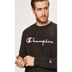 Champion - Bluza. Czarne bluzy męskie Champion, xl, z aplikacjami, z bawełny, z okrągłym kołnierzem, bez rękawów, bez kaptura. W wyprzedaży za 299,90 zł.