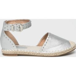 Answear - Espadryle. Szare espadryle damskie ANSWEAR, bez wzorów, z materiału, bez obcasa, na obcasie. W wyprzedaży za 49,90 zł.