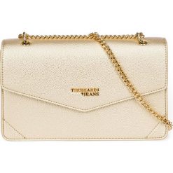 Trussardi Jeans torebka crossbody 75B00831-9Y099999 złota. Żółte torebki klasyczne damskie Trussardi Jeans, bez wzorów, z jeansu, bez dodatków. W wyprzedaży za 379,00 zł.